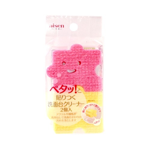 鏡やタイルに貼りつけて置く事ができます。