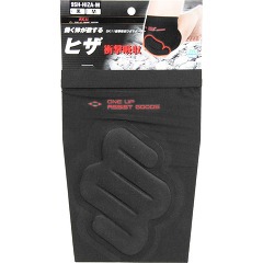 SK11 衝撃吸収 ひざサポーター Mサイズ 黒 9SH-HIZA-M
