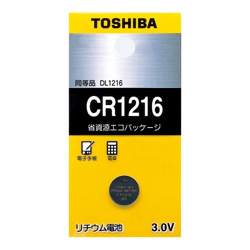 東芝 コイン型リチウム電池 CR1216EC(1コ入*4コセット)[電池・充電池・充電器]