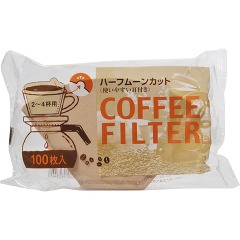 ドルフィン コーヒーフィルター 2-4杯用(100枚入)[コーヒーメーカー]