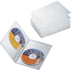 エレコム スリムDVDトールケース CCD-DVDS06CR(1セット)[DVDメディア]