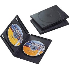 エレコム DVDトールケース CCD-DVD04BK(3コ入)[DVDメディア]