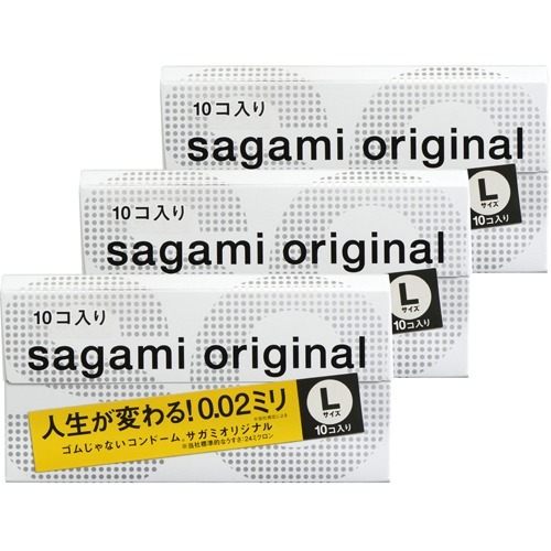 コンドーム サガミオリジナル002 Lサイズ(10コ*3コセット)[コンドーム うすうす]