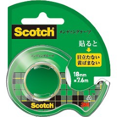 スコッチ メンディングテープ 18mm 小巻 CM-18(1巻)[事務用品]