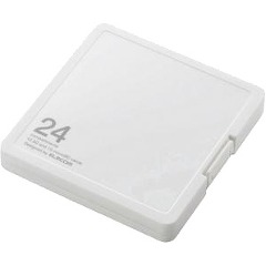 エレコム SD／microSDカードケース プラスチックタイプ CMC-SDCPP24WH(1コ入)[その他]