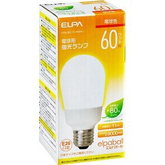 エルパ(ELPA) 電球形蛍光ランプ 60W形 相当 EFA15EL／11-A062H(1コ入)[蛍光灯・電球]